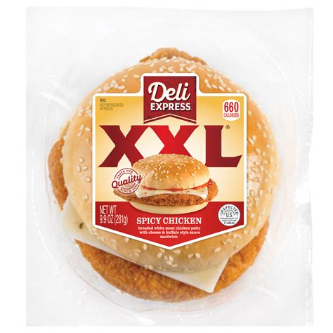 Deli express - XXL BBQ Rib. 1. 2. Try one of Deli Express' Hot-to-Go Sandwiches, including the Ham, Egg & Cheese Croissant or the Sausage, Egg & Cheese between Pancakes. 